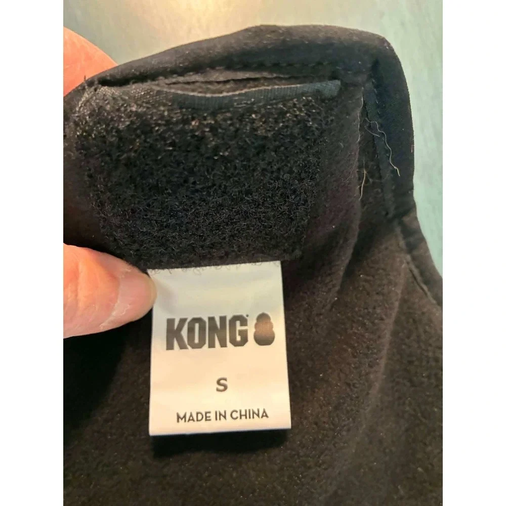 KONG Parachute Puffer‎ Jacket Dog Small Black New Insulated Water Resistant Vest